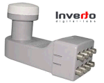 Lnb Inverto universale con LTE - 8 uscite indipendenti - 0,2db - Clicca l'immagine per chiudere