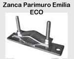 Zanca T/emilia p. muro per pali da 25/60 ECO - art. e012